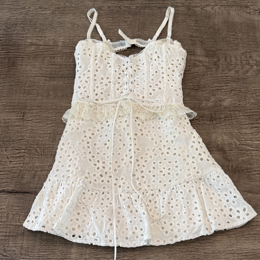 For Love And Lemons white  Eyelet Dress